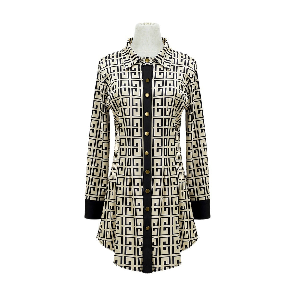 Urban Luxe Graphic Shirt Dress