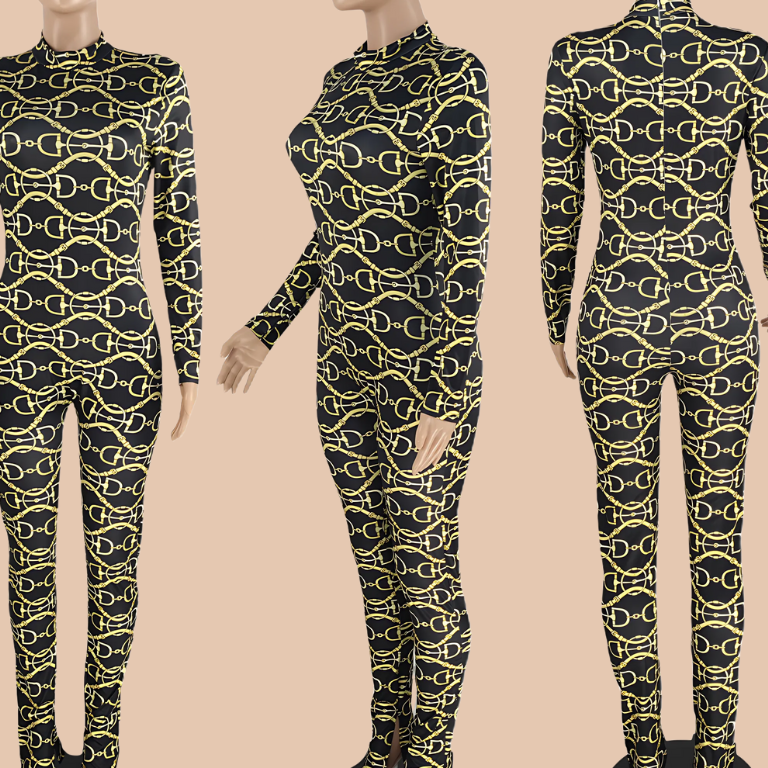 Jungle Luxe Zip Jumpsuit