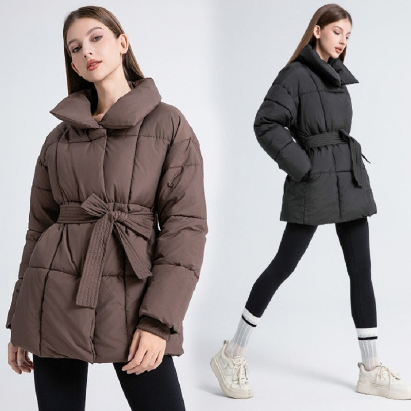 Belted Puffer Coat