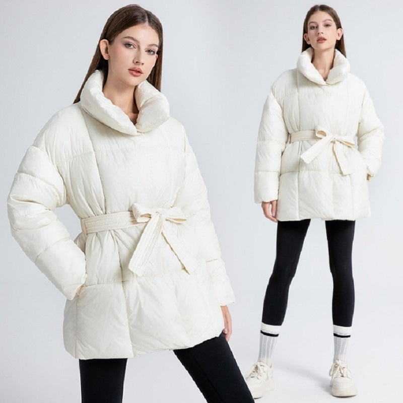Belted Puffer Coat