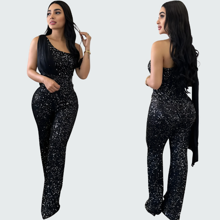 Starlit One-Shoulder Jumpsuit