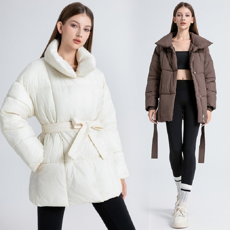 Belted Puffer Coat