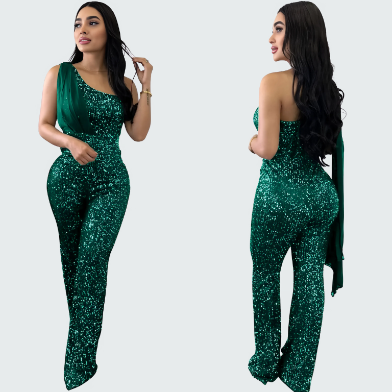 Starlit One-Shoulder Jumpsuit