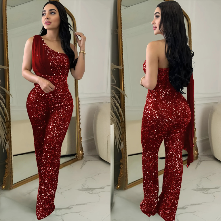 Starlit One-Shoulder Jumpsuit
