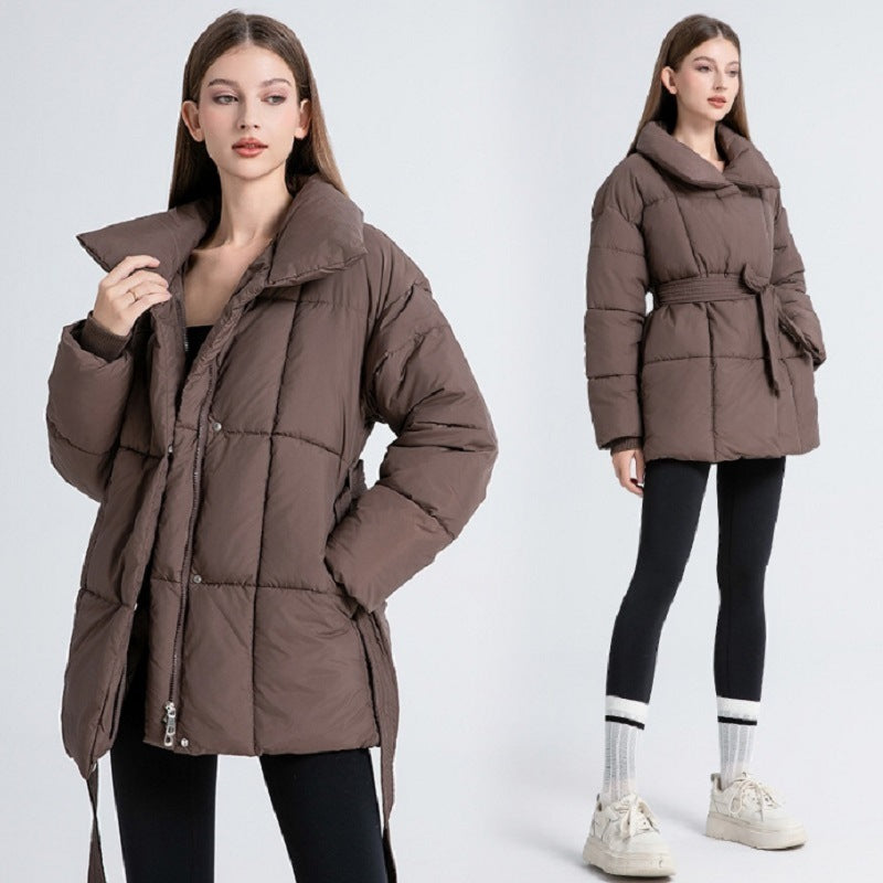 Belted Puffer Coat