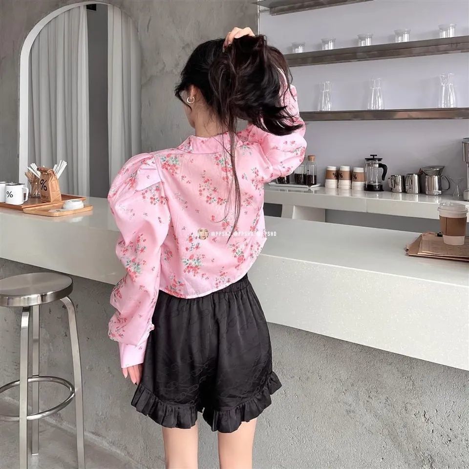 Pink Poise Puff Sleeve Blouse