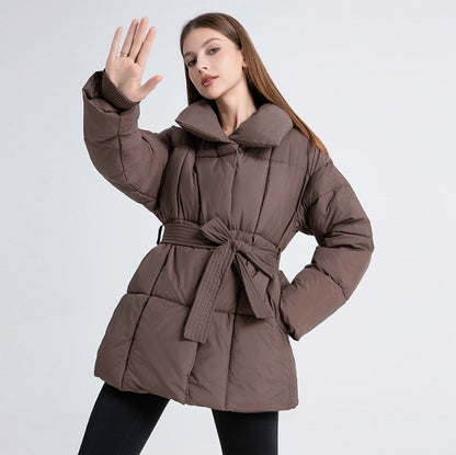 Belted Puffer Coat