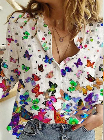Boho Bloom Button-Up Shirt