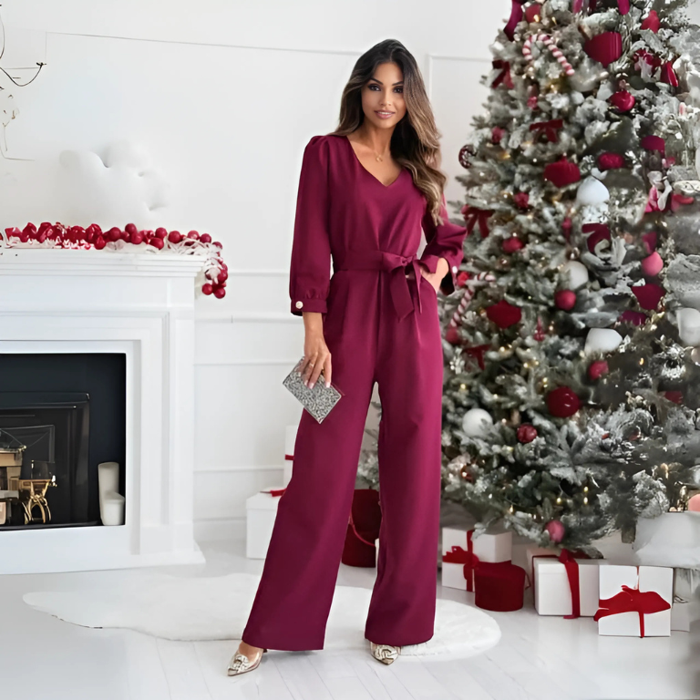 Velvet Eve Satin Jumpsuit
