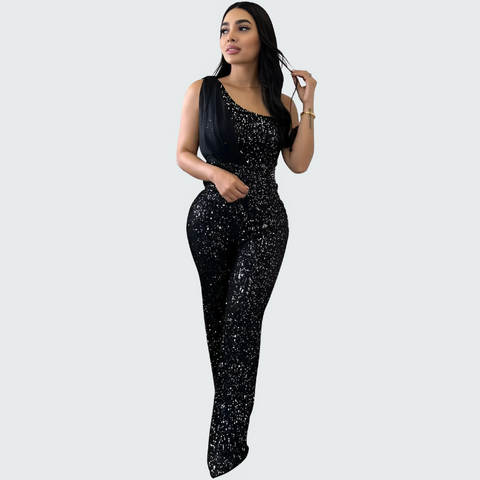 Starlit One-Shoulder Jumpsuit