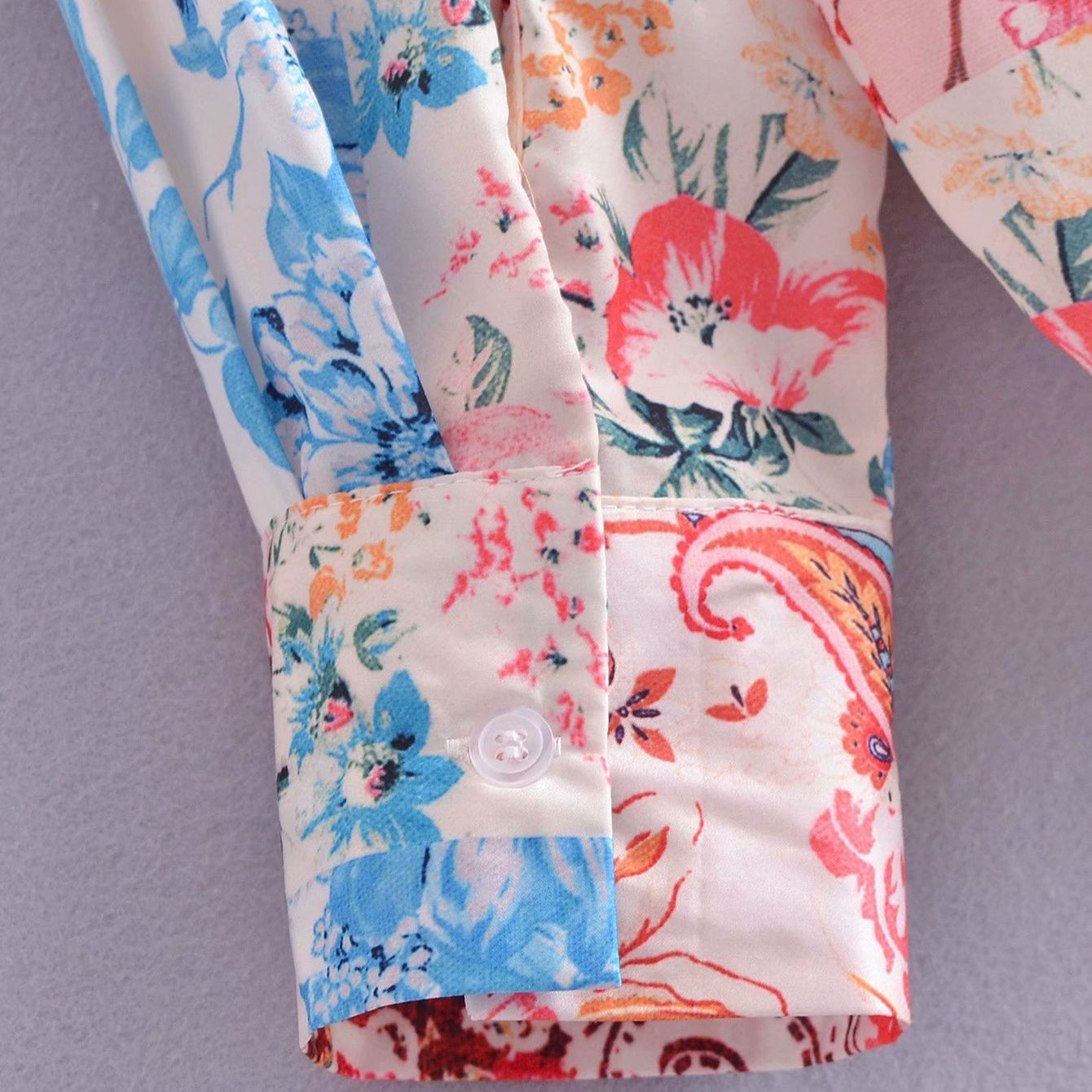 Whimsical Bloom Button-Up Shirt