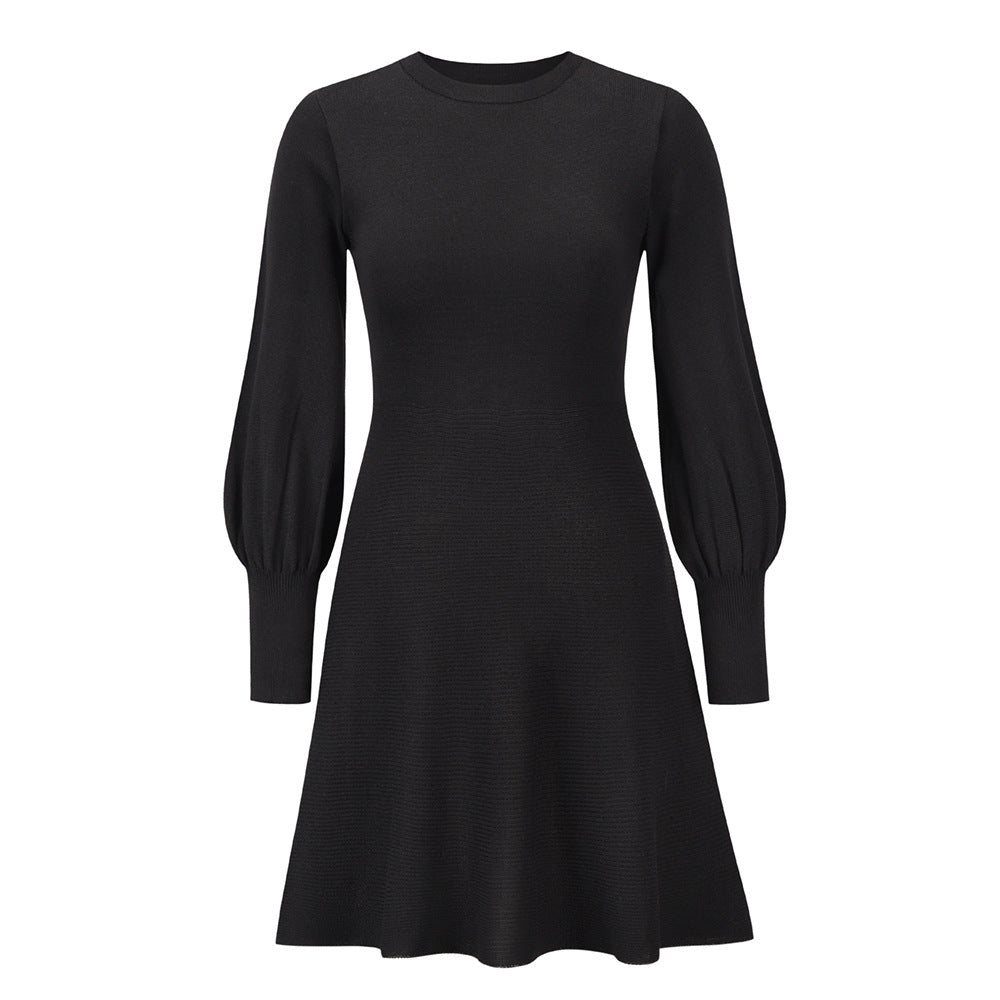 Balloon Sleeve Knit Dress