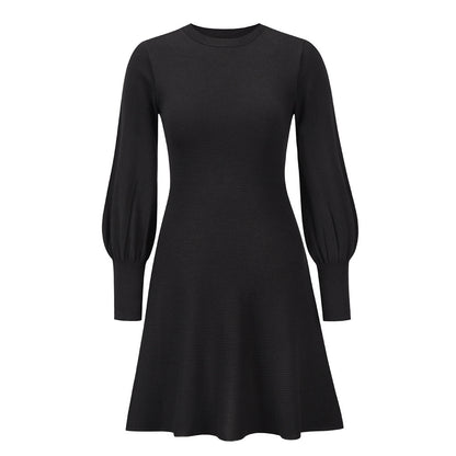 Balloon Sleeve Knit Dress