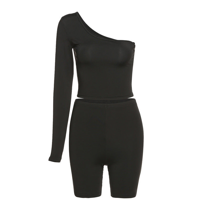AsymFlex One-Shoulder Set