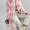 Pink and white plaid