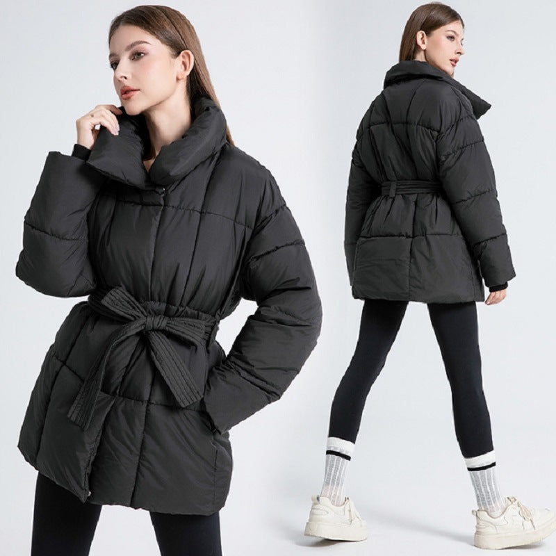 Belted Puffer Coat