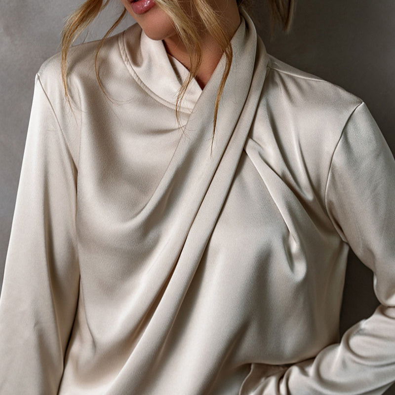 Silken Drape Blouse