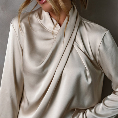 Silken Drape Blouse