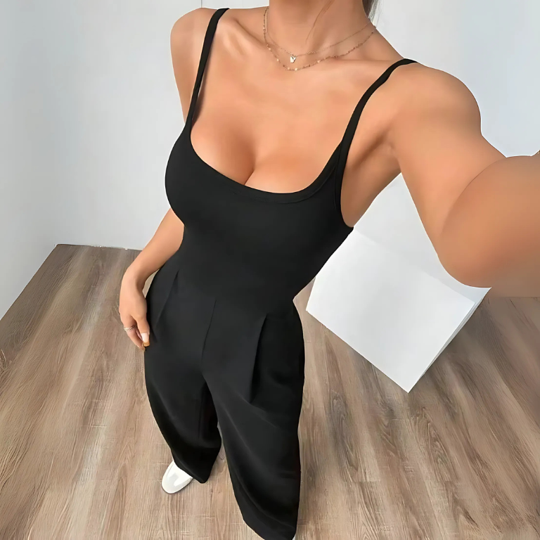 Cross Strap Bare Fit Jumpsuit