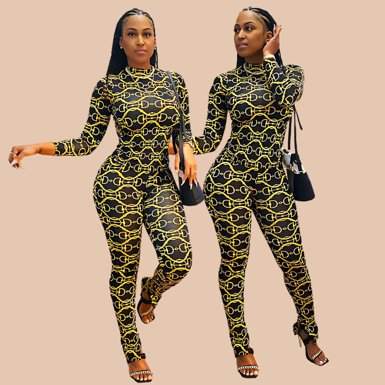 Jungle Luxe Zip Jumpsuit
