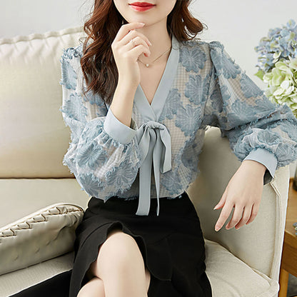 EleganceBow Blouse