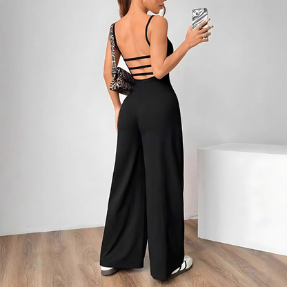 Cross Strap Bare Fit Jumpsuit