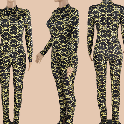 Jungle Luxe Zip Jumpsuit