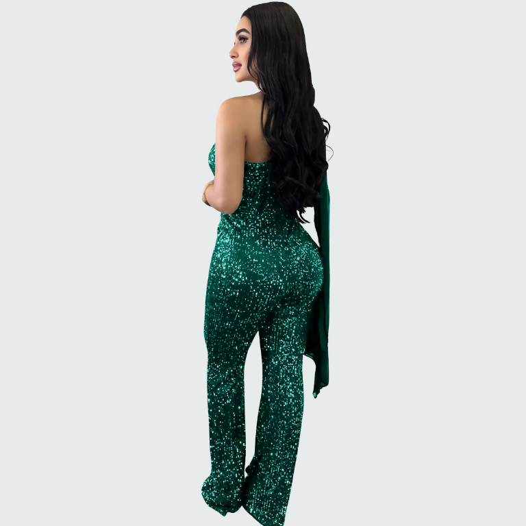 Starlit One-Shoulder Jumpsuit