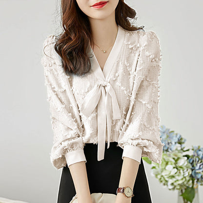 EleganceBow Blouse