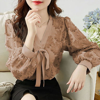 EleganceBow Blouse