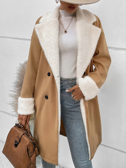 Leisure Commute Woolen Coat For Women