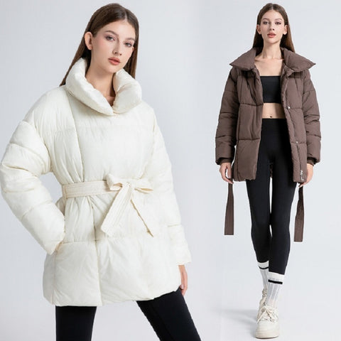 Belted Puffer Coat
