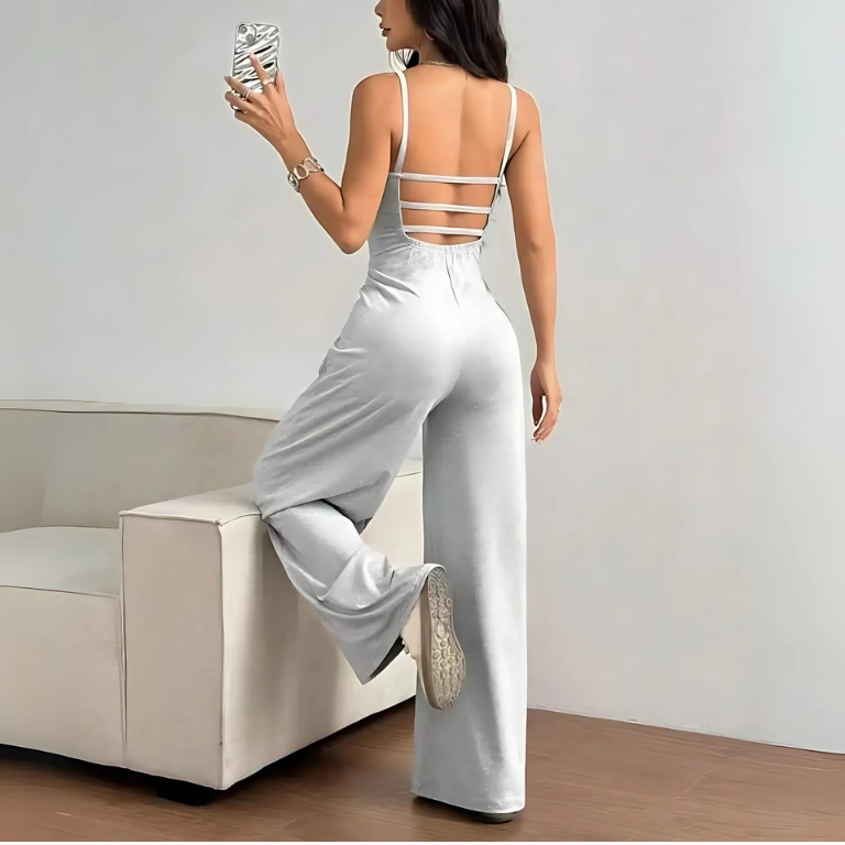 Cross Strap Bare Fit Jumpsuit