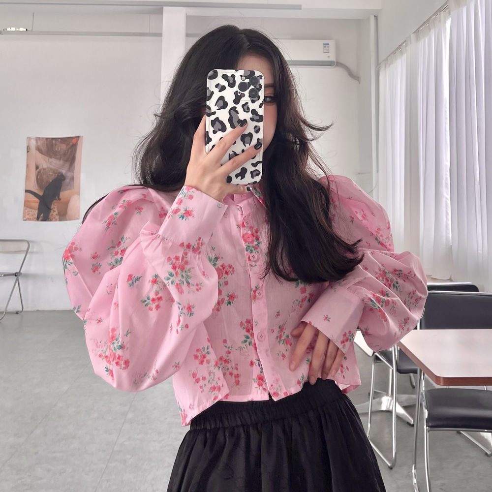Pink Poise Puff Sleeve Blouse