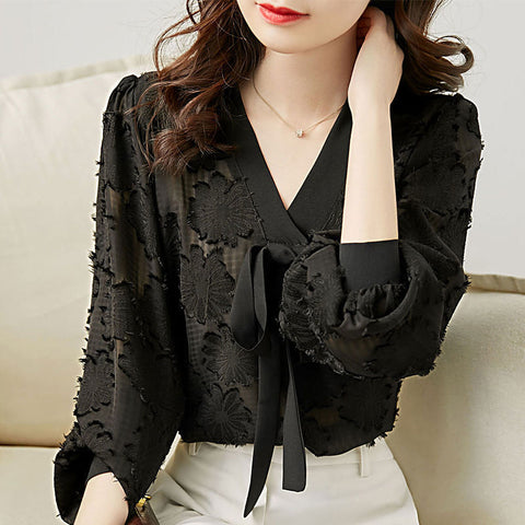 EleganceBow Blouse