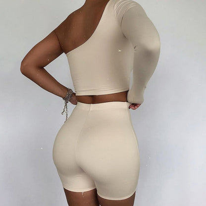 AsymFlex One-Shoulder Set