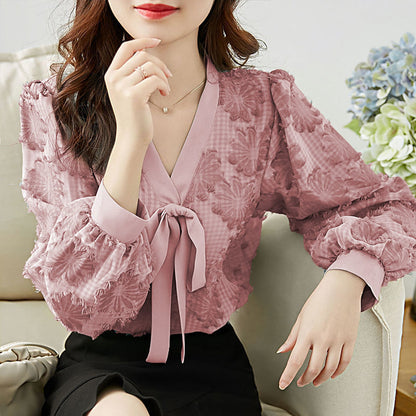 EleganceBow Blouse