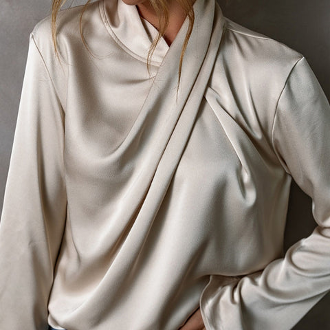 Silken Drape Blouse