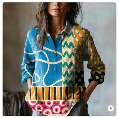 Rhythm &amp; Hue Collared Top