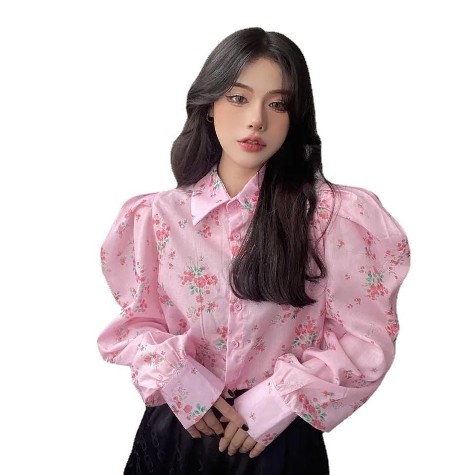 Pink Poise Puff Sleeve Blouse