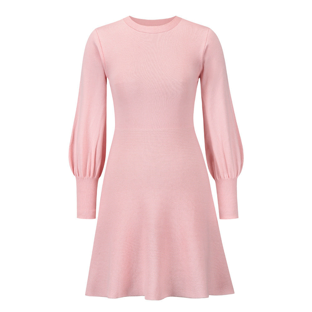 Balloon Sleeve Knit Dress