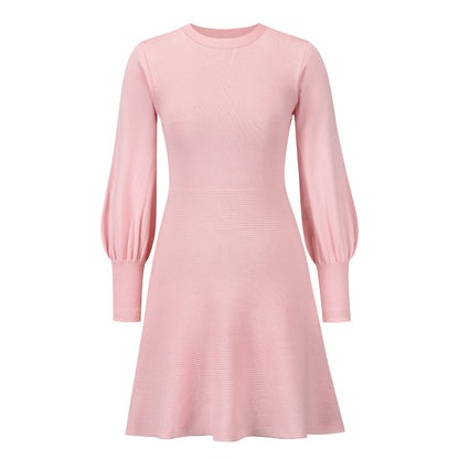 Balloon Sleeve Knit Dress