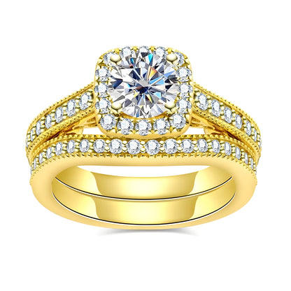 14K Gold & 1 Carat  Moissanite Diamond Ring